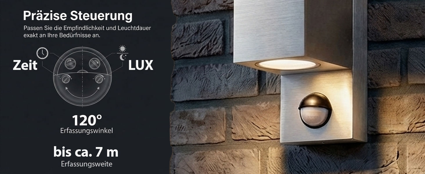 2x GU10 Fassung für flexible Leuchtmittelwahl