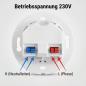 Preview: LED Treppenleuchte mit Sensor MOD-6A1+Cover rund (Oval) 1,5W – Lichtfarbe einstellbar – Weiß / Schwarz / Alu / Titanium Gold