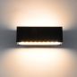 Preview: Außenwandleuchte aus Aluminium LED 1349A up & down – 18x6,5 cm, IP54, Warmweiß