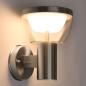 Preview: LED Außenwandleuchte "309A"-SN, Edelstahl – IP44, 3000K, 550lm