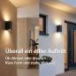 Preview: Außenwandleuchte aus Aluminium 1268B1-BK