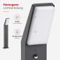 Preview: LED Außenstandleuchte EVA 2305A1-750 mit Bewegungsmelder, warmweißes Licht, anthrazit, IP65