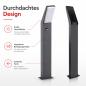 Preview: LED Außenstandleuchte EVA 2305A1-750 mit Bewegungsmelder, warmweißes Licht, anthrazit, IP65