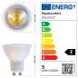 Preview: 10x LED GU10 Leuchtmittel mit 3CCT – 5W – 400 Lumen – Warmweiß, Neutralweiß, Kaltweiß – Einstellbar – IP20