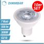 Preview: 10x LED GU10 Lampe 7W warmweiß DIMMBAR