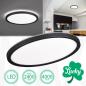 Preview: LED Deckenleuchte LUCKY Rund 18W, in Schwarz, Neutralweiß