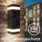 Preview: LED Außen-Wandleuchte 1618H – 18W – 1400 Lumen – 3CCT einstellbar – IP44 – Schwarz