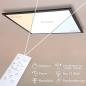 Preview: LED Deckenleuchte Panel 60x60 schwarz mit Fernbedienung APL600