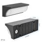 Preview: LED Außenwandleuchte Anthrazit 9W 19301A LERA
