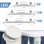 Preview: LED Panel Weiß 18 Watt neutralweiß rund MBY-18NW-R-WH