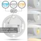 Preview: LED Treppenleuchte MOD-6A+Cover rund (Oval) 1,5W – Lichtfarbe einstellbar – Weiß / Schwarz / Alu / Titanium Gold