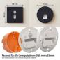 Preview: LED Treppenleuchte MOD-6A+Cover eckig (Oval) 1,5W – Lichtfarbe einstellbar – Weiß / Schwarz / Alu / Titanium Gold