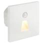 Preview: LED Treppenleuchte mit Sensor MOD-6A1+Cover eckig (Trapez) 1,5W – Lichtfarbe einstellbar – Weiß / Schwarz / Alu / Titanium Gold