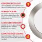 Preview: 6 x LED Einbaustrahler URANUS 10W – Eisen gebürstet, CCT, Bad