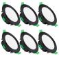 Preview: 6 x LED Einbaustrahler VENUS Schwarz 7W Dimmbar für Bad – IP44