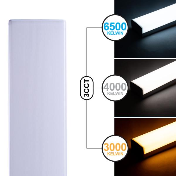 LED Unterbauleuchte 1906E-60,  M– 18W, Warmweiß, Neutralweiß, Kaltweiß, 2000lm, Weiß