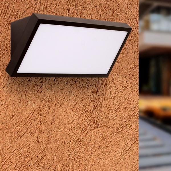 LED Außenwandleuchte 2906Y, Schwarz, 20W, 3CCT, IP54