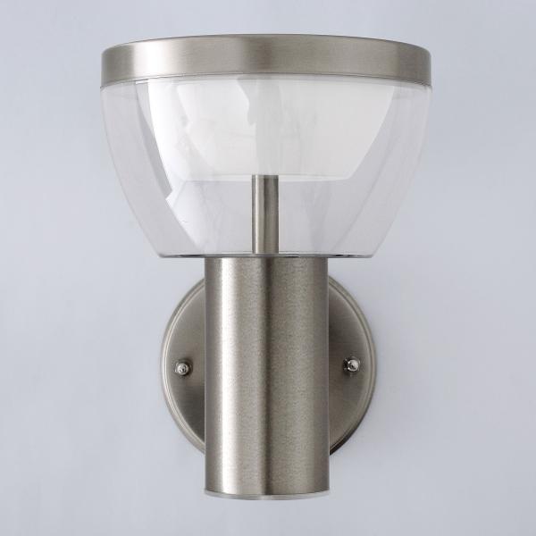 LED Außenwandleuchte "309A"-SN, Edelstahl – IP44, 3000K, 550lm