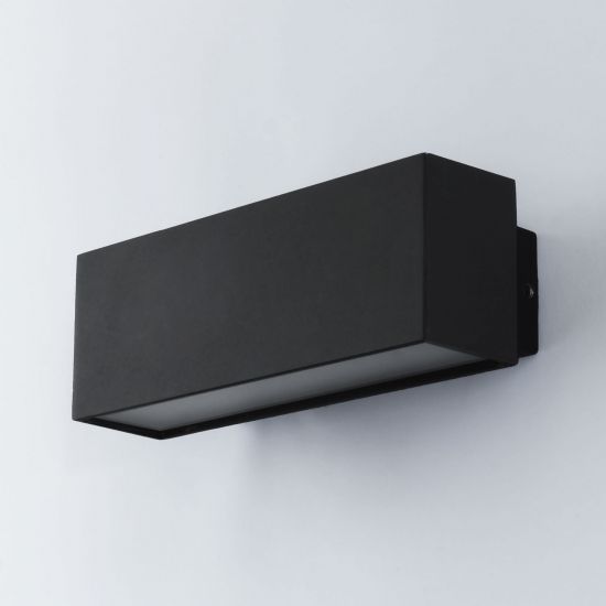 Außenwandleuchte aus Aluminium LED 1349A up & down – 18x6,5 cm, IP54, Warmweiß