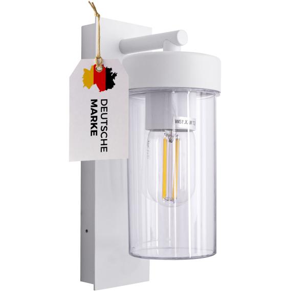 Außenwandleuchte 4052B IP44 weiß