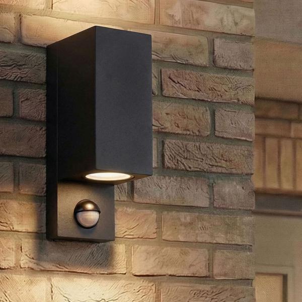 Preview: Außenwandleuchte aus Aluminium 1268E1-BK, IP44