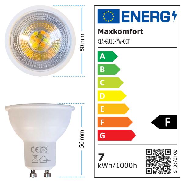 10x LED GU10 Bulb 5W Neutral White - Efficient Lighting for Your Home - Kopie - Kopie