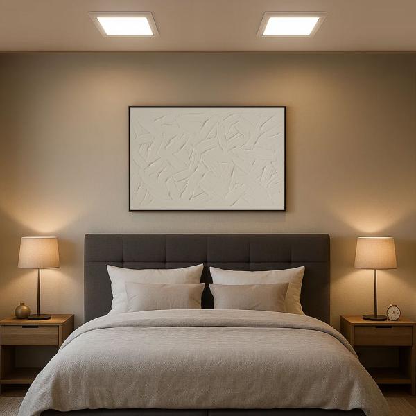 LED-Panel 2601S-WH – 18 Watt, CCT einstellbar, eckig