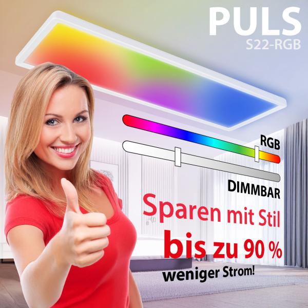LED Deckenlampe PULS S22 RGB, 3150 lm, 23W