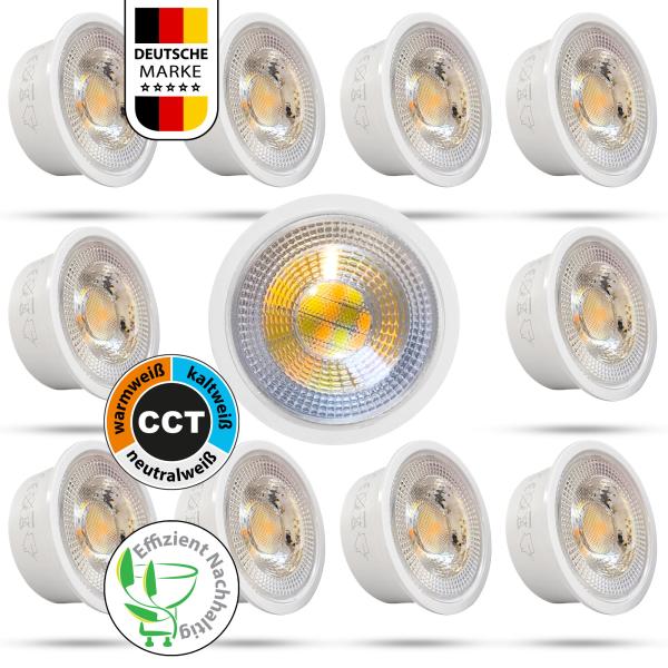 10 x LED Leuchtmittel Modul 5W CCT ( Warmweiß, Neutralweiß, Kaltweiß)