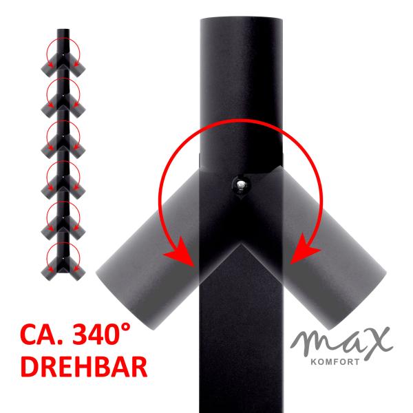 GU10 Deckenleuchte ProSpot 866-6-BK, schwarz