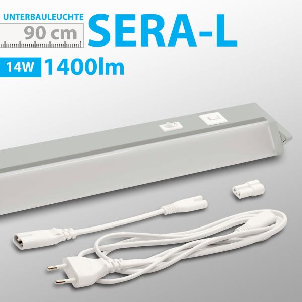 LED Unterbauleuchte SERA-L Grau 14W mit CCT Farbwechsel