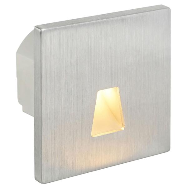 Preview: LED Treppenleuchte MOD-6A+Cover eckig (Trapez) 1,5W – Lichtfarbe einstellbar – Weiß / Schwarz / Alu / Titanium Gold