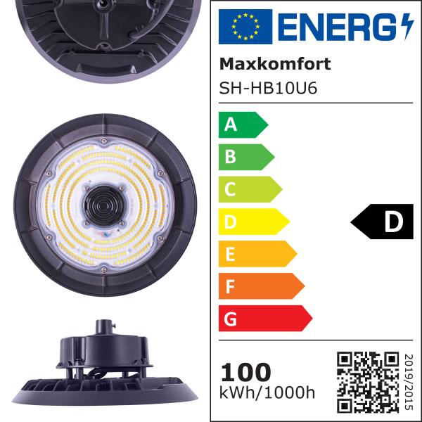 LED Hallenbeleuchtung UFO -100W – IP65, 13250lm, Neutralweiß