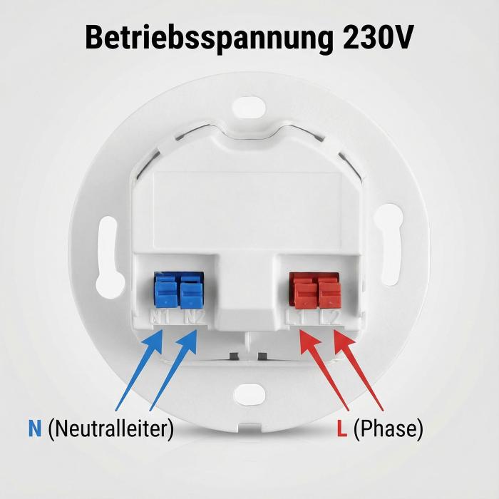 LED Treppenleuchte mit Sensor MOD-6A1+Cover eckig (Oval) 1,5W – Lichtfarbe einstellbar – Weiß / Schwarz / Alu / Titanium Gold