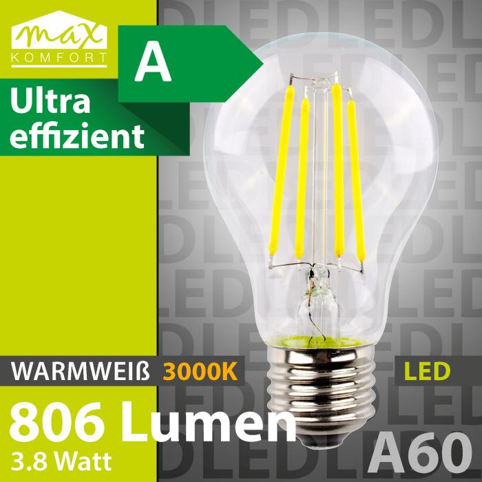 LED E27 Filament Glühbirne 3,8W