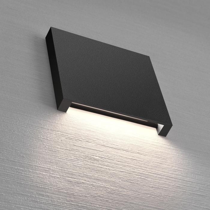 LED Treppenbeleuchtung 2W Warmweiß Eckig 6190S-BK