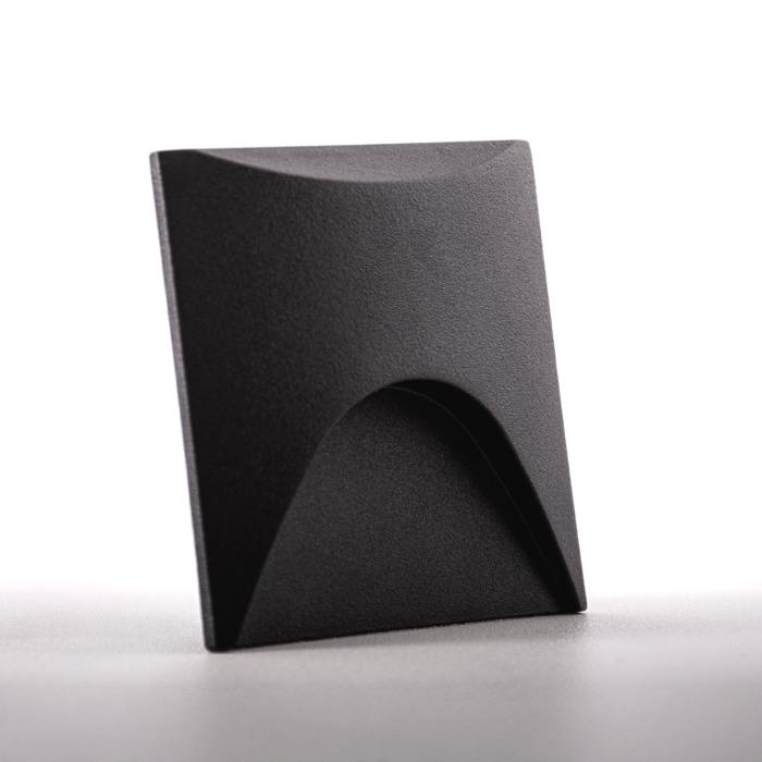 LED Treppenleuchte 6202S Schwarz – 2,5W Indirektes Warmweiß IP65