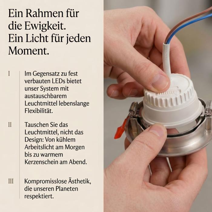 10er Pack Einbaustrahler 5203-WH – Kunststoff Weiß, schwenkbar, inkl. GU10 Fassung