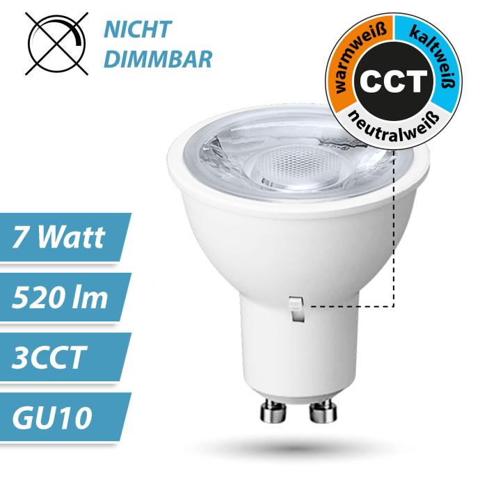 10x LED GU10 Bulb 5W Neutral White - Efficient Lighting for Your Home - Kopie - Kopie
