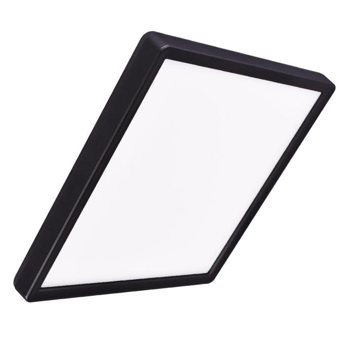 LED Deckenleuchte LUCKY eckig 18W, Neutralweiß in Schwarz
