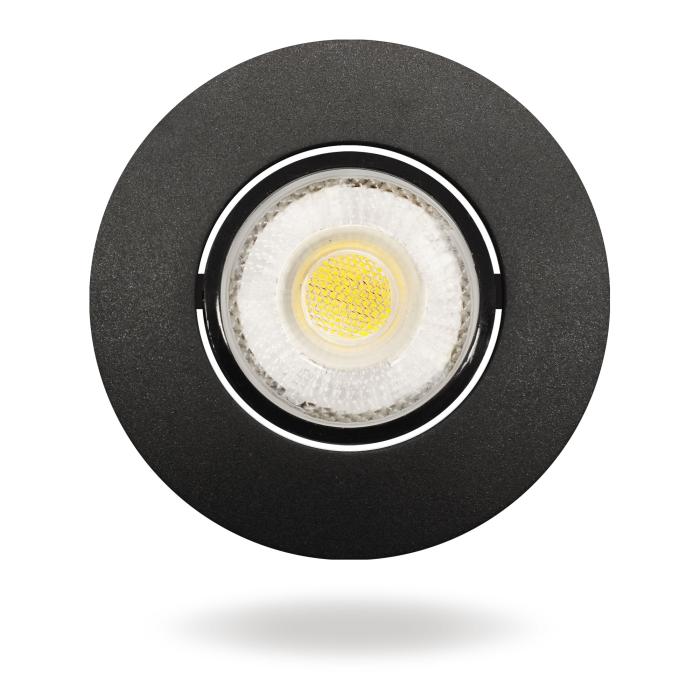 3er SET LED Einbaustrahler QUASAR 4,5W schwarz