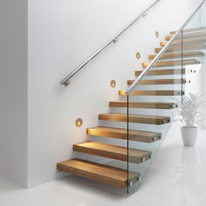 LED Treppenleuchte MOD-6A+Cover eckig (Oval) 1,5W – Lichtfarbe einstellbar – Weiß / Schwarz / Alu / Titanium Gold