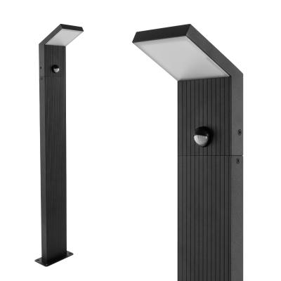 B-Ware: LED Außenstandleuchte 6014A1-800 mit Bewegungsmelder – Modernes Design, IP65, 8W, 1280lm, Schwarz